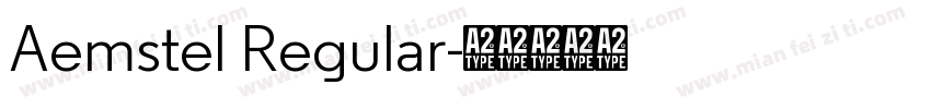 Aemstel Regular字体转换